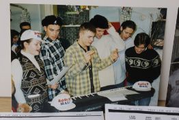 A Take That ' autographed ' sheet music - they changed as the words to suit the occasion ! ( see