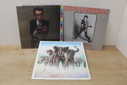 A lot of three albums by Elvis Costello and the Attractions - new wave interest