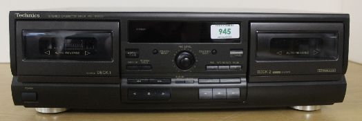 A Technics double cassette deck - RS TR 373