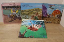 A lot of six albums by Little Feat with one being a double - all VG+ or better