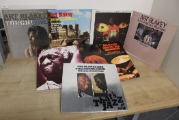 A ten album lot featuring album by top jazz drummer Art Blakely and his Jazz Messengers - highly