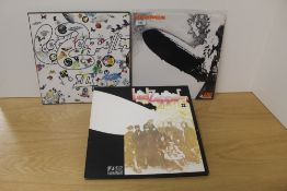 A lot of three Led Zeppelin albums as in the photos - nice strong VG+ copies of the later green /