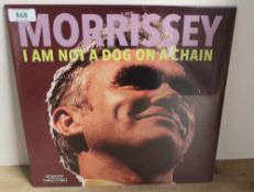 A copy of Morrissey's ' I am not a dog on a chain ' 2020 album - now a sought edition - clear