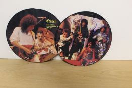 A lot of two picture discs with Queen / Freddie Mercury