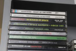 A lot of Hawkwind Cd's with some DVD's on offer too - 37 in total with 2 DVD's - all showing some