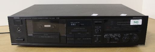 A Yahama stereo cassette deck KX 300