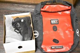 A pair of Sterling safety work boots in UK size 10, sold together with a pair of MSX waterproof