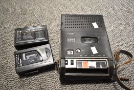 A Japanese 'SL 50' electronic cassette player, sold together with a Sharp Stereo cassette player and