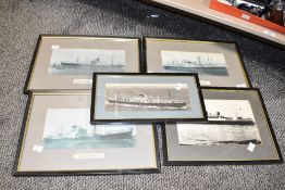 A vintage print of MV.Otaio N.2.S. Co, sold together with various other prints, to include MV.Essex,