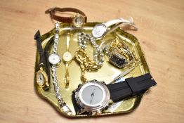 A collection of wristwatches, including Lorus and Rotary