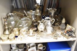A J.Rogers of New York silver plated cream jug, decorated with floral patterns and shaped handle,