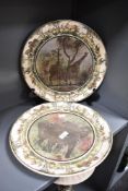 Two Royal Doulton bone china African Series plates comprising African elephants, African Game