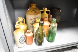 A J.W Deakin Herbal Brewery Daubhill, Bolton 1933 stoneware flagon, 27cm sold along with a selection