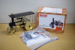 A Mamod Limited Edition Steam 4 Fun Live Steam SR1A Steam Roller, brass boiler, brass wheels with