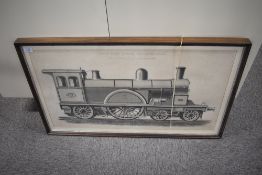 An Engraving by John Swain, Compound Express Locomotive North Eastern Railway, Mr T.W. Worsdell M.