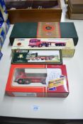 Four Corgi die-casts, CC11503 AEC Mandator Flatbed Trailer - BRS, CC11508 AEC MKV 8 Wheel Platform