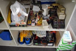 Scalextric, mixed vintage includes YS200 Conversion Set in original box, Grandstand, Buildings,