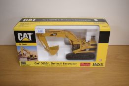 A Norscot 1:50 scale die-cast, 55058 Cat 365BL Series II Excavator, boxed with internal packaging