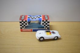 A Tri-ang Scalextric Race Tuned Car, C61 Porsche Competition in white with racing number 1 and