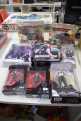 Eight modern Toy Figures, DC Collectables Batman Commissioner Gordon, Hasbro Star Wars Sergeant
