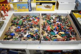 Plastic and Lead Figures, Timpo Knights on Horseback, Britains Western, Crescent Toy Military,