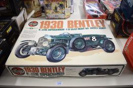 An Airfix 1/12 Scale Plastic Model Kit, 1930 Bentley 4 1/2 Litre Supercharged, appears unmade in