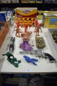 1960's Toys, Marx Toys plastic Indian and Military x6, two similar Military figures, Lone Star