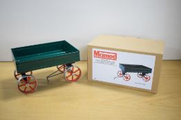 A Mamod Steam Roller Trailer, green, boxed with internal packaging present, appears unused