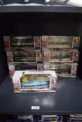 Seven Corgi Original Omnibus die-cast Blackpool Brush Railcoaches, 44001 Original Livery, 44002