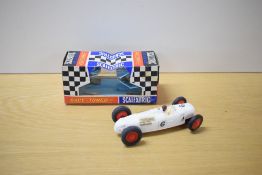 A Tri-ang Scalextric Race Tuned Car, C71 6 Litre Auto Union in white with racing number 6 and