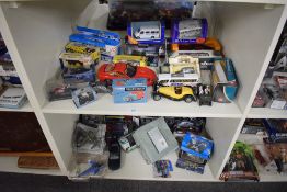 Modern die-casts, EFE, Corgi, Playmobil, Oxford, Maisto, Days Gone and similar, most boxed, 30+,