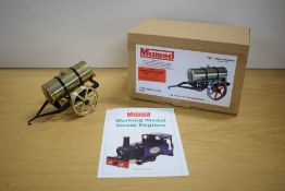 A Mamod Steam 4 Fun Live Steam 1390 Water Cart, black and brass, with leaflet, boxed, very little