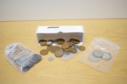 GB & World Coins, George II Half Penny, George III 1806 and two with dates difficult to see Half