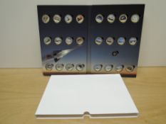 A Westminster Mint or similar Concorde 1976-2003 24 decorated Coin collection with a 14ct Gold 0.