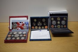Six Royal Mint Proof Coin Sets, 1997, 2004, 2006, 2007 and 2008, all in plastic cases and wallets,