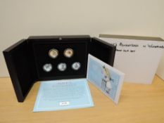 A Westminster Mint 2021 Limited Edition Silver Proof Fifty Pence Set, Alice Through The Looking