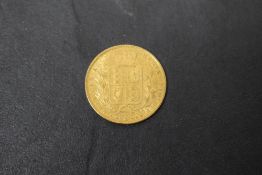 A Westminster Mint 1864 Queen Victoria Gold Sovereign, Die Number 88, Shield Back, Young Head, Royal