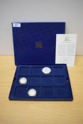 Three Westminster Mint 2006 Silver Proof Coins, 1oz Silver Britannia 2 Pounds, Brunel Achievements