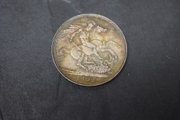 A Edward VII 1902 Silver Crown, bust facing right, EDWARD VII DEI GRA : BRITT : OMN : REX FID :