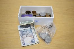 GB & World Coins, GB Queen Victoria 1891 Silver Crown, George V 1920, 1921, 1922 x2, 1929 and 1935