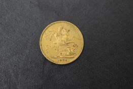A Westminster Mint 1876 Queen Victoria Gold Sovereign, George & Dragon, Young Head, Royal Mint, in