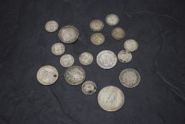 GB & World Silver Coins, Queen Victoria 1887 (broached) 1888, 1900 Shilling, Edward VII Two Shilling