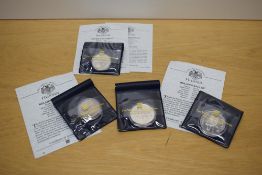 Four Westminster Silver and Cupro-Nickel Coins, The Official Coins of Russia, Silver 1993 Bolshoi