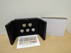 A Westminster Mint 2021 Limited Edition Silver Proof Fifty Pence Set, Mr Benn, all five coins with