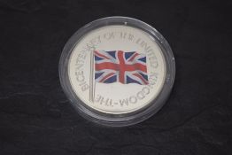 A Westminster Mint 2001 The Britannia 5oz Silver Medal, in plastic capsule and in fitted box with