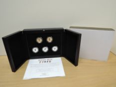 A Westminster Mint 2020 Limited Edition Silver Proof Fifty Pence Set, Rupert Bear, all five coins
