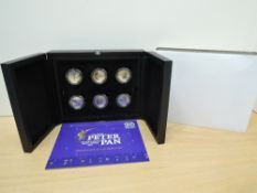 A Westminster Mint 2020 Limited Edition Silver Proof Fifty Pence Set, Peter Pan, all six coins