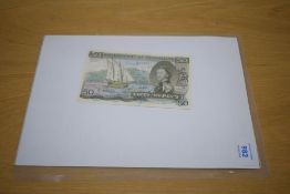 A 1973 Government of Seychelles Fifty Rupees Banknote, 1st August 1973, signed Greatbatch, Serial