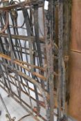 Two vintage wrought iron iron cot or bed frames