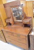 A Victorian mahogany dressing table